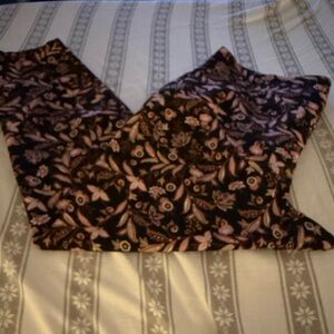 Terra and Sky Floral Patterned Pants Size 1X